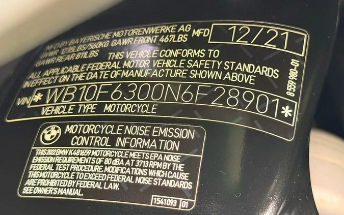 2022 BMW K 1600 B