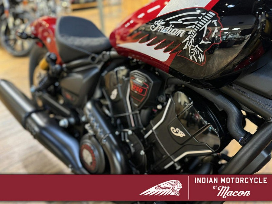 2025 Indian Motorcycle® 101 Scout® Sunset Red Metallic with Graphics