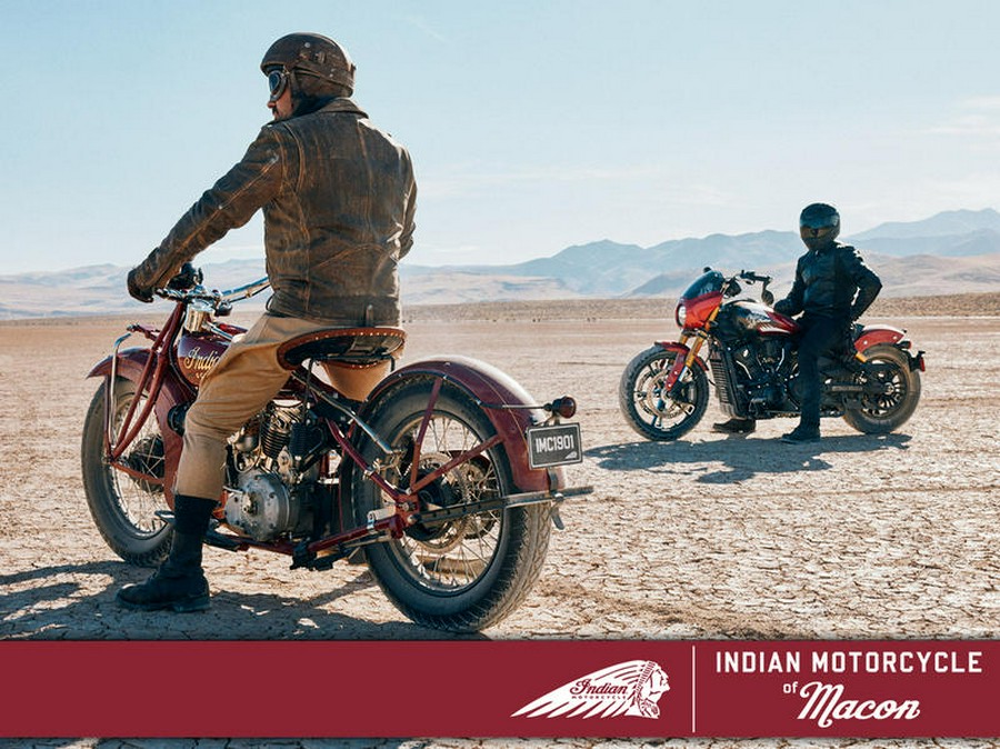 2025 Indian Motorcycle® 101 Scout® Sunset Red Metallic with Graphics