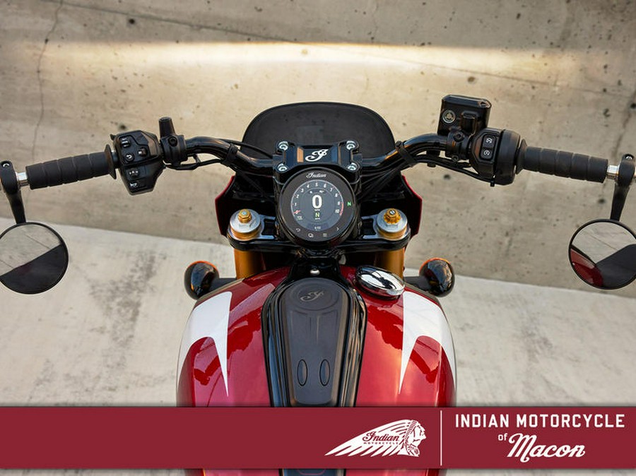2025 Indian Motorcycle® 101 Scout® Sunset Red Metallic with Graphics