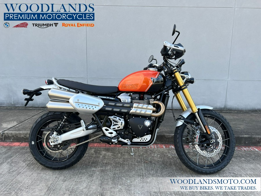 2024 Triumph Scrambler 1200 XE Baja Orange / Phantom Black