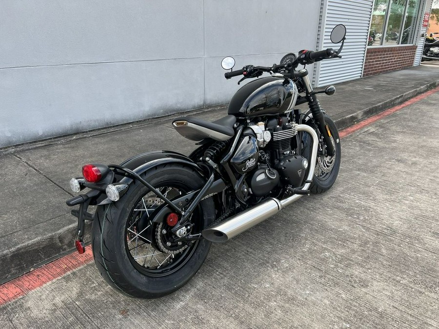 2024 Triumph Bonneville Bobber Jet Black/Ash Gray