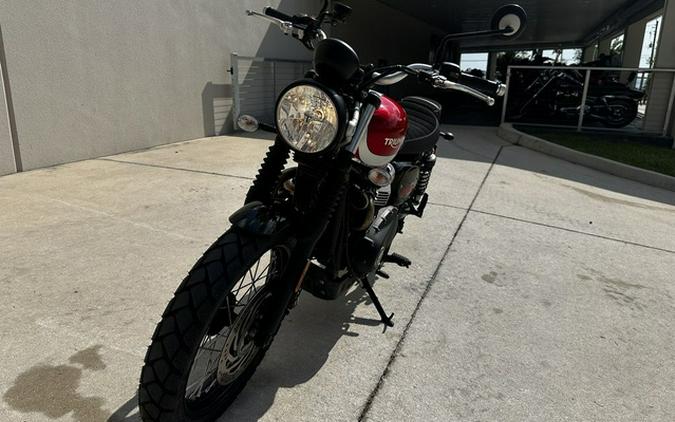 2018 Triumph Street Scrambler Korosi Red/Frozen Silver