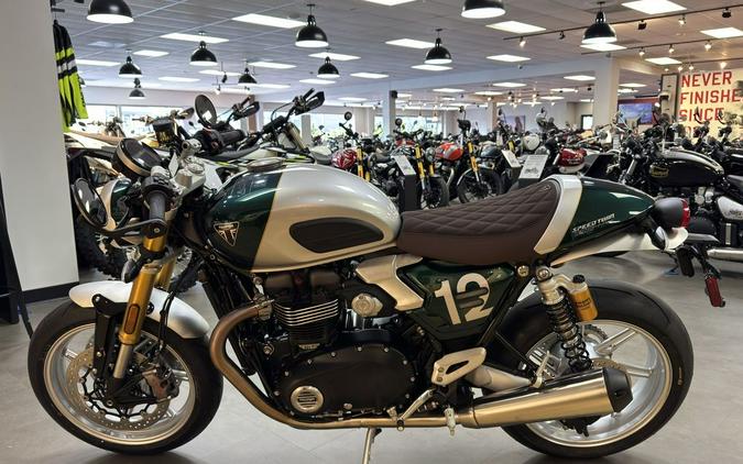 2026 Triumph Speed Twin 1200 Cafe Racer Edition Aluminium silver / Competition green