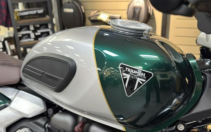 2026 Triumph Speed Twin 1200 Cafe Racer Edition Aluminium silver / Competition green