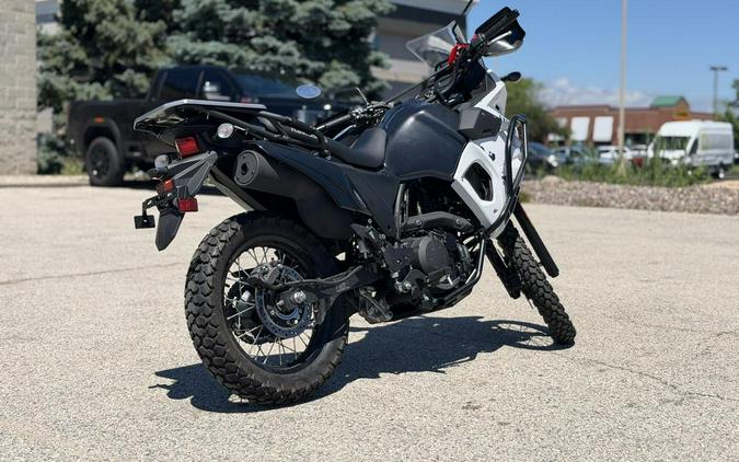 2025 Kawasaki KLR®650 S Pearl Crystal White/Metallic Carbon Gray