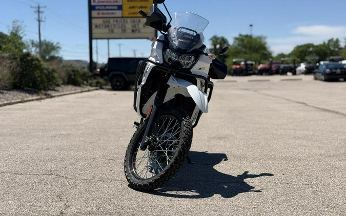 2025 Kawasaki KLR®650 S Pearl Crystal White/Metallic Carbon Gray