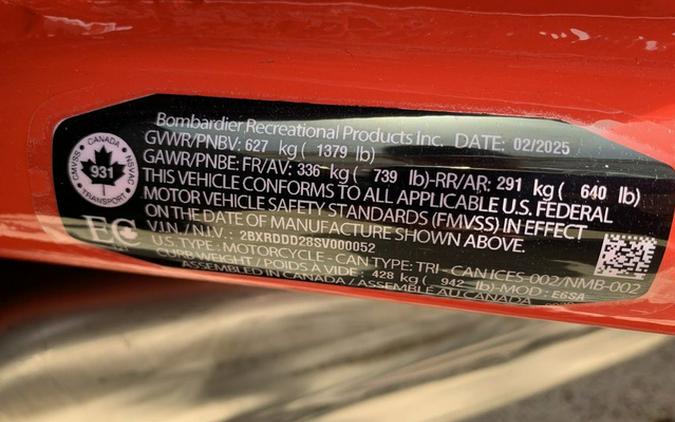 2025 Can-Am Spyder F3 S Rotax 1330 ACE