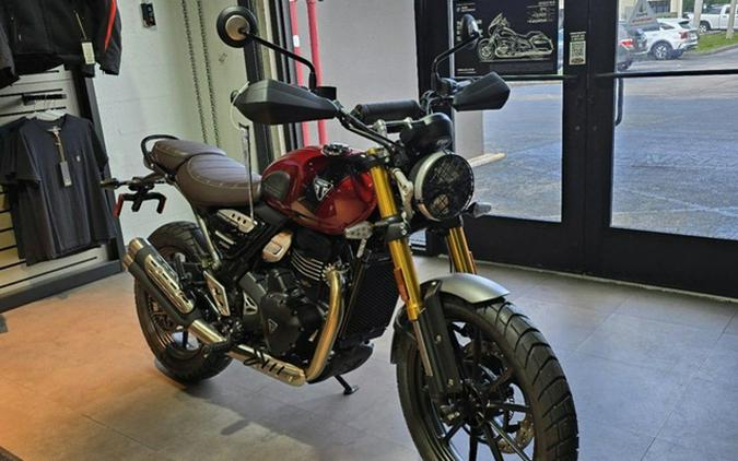 2024 Triumph Scrambler 400 X Carnival Red / Phantom Black