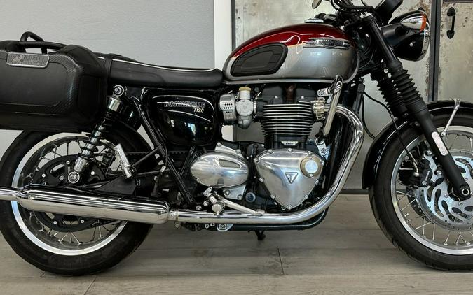 2022 Triumph Bonneville T120 Cordovan Red/Silver Ice