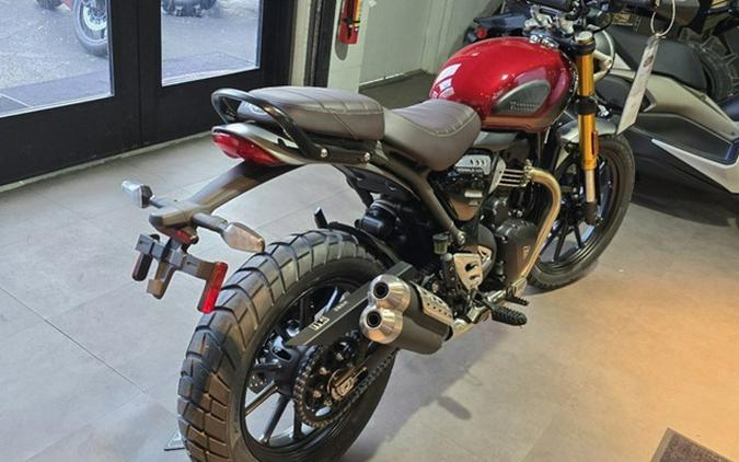 2024 Triumph Scrambler 400 X Carnival Red / Phantom Black