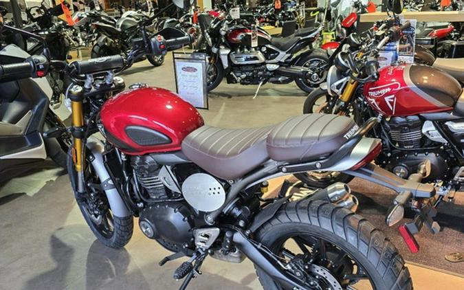 2024 Triumph Scrambler 400 X Carnival Red / Phantom Black