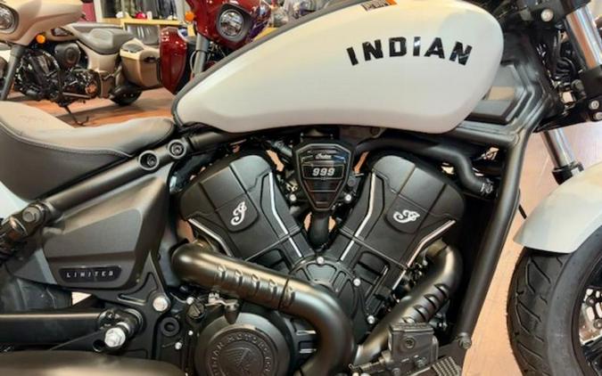 2025 Indian Motorcycle® Scout® Sixty Bobber Limited Ghost White Metallic Smoke