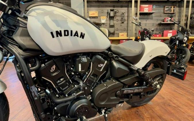 2025 Indian Motorcycle® Scout® Sixty Bobber Limited Ghost White Metallic Smoke