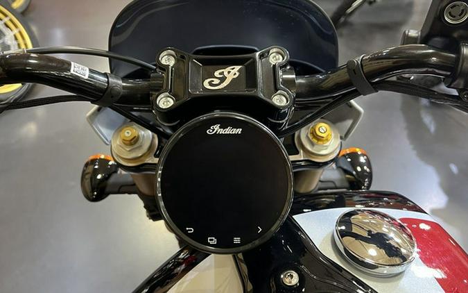 2025 Indian 101 Scout Ghost White Metallic With Graphics
