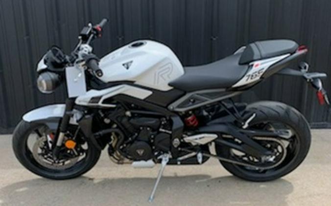 2024 Triumph Street Triple 765 R Crystal White REET TRIPLE R