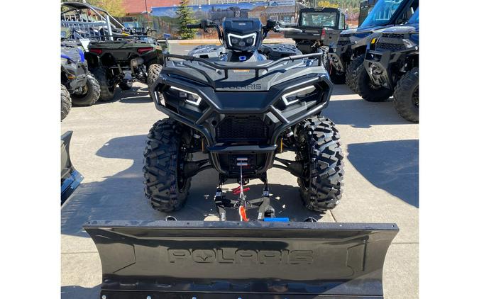 2024 Polaris Industries SPORTSMAN 570 EPS ONYX BLACK TRAIL EDITION with PLOW