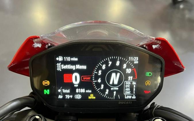 2023 Ducati Monster + Ducati Red Dark Stealth
