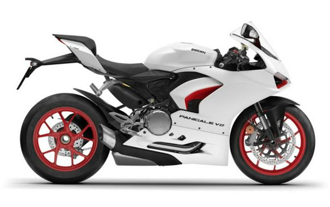 2023 Ducati Panigale V2 White Rosso Livery