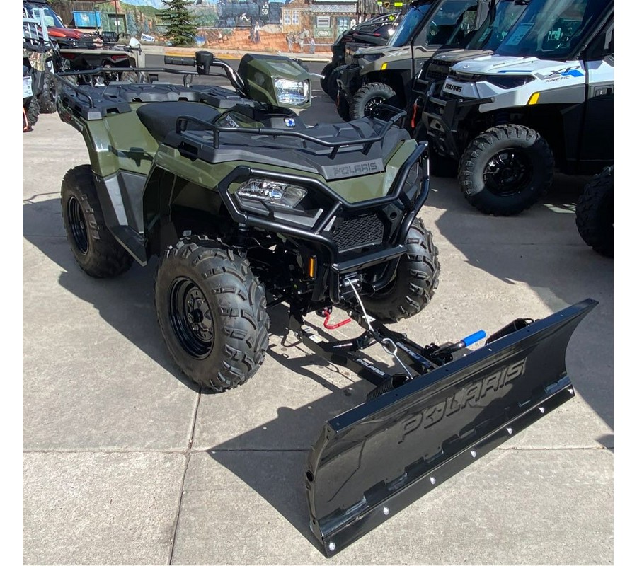 2024 Polaris Industries SPORTSMAN 570 SAGE GREEN EPS with PLOW