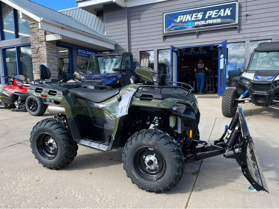 2024 Polaris Industries SPORTSMAN 570 SAGE GREEN with PLOW