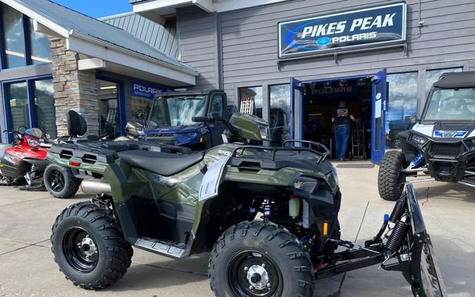 2024 Polaris Industries SPORTSMAN 570 SAGE GREEN with PLOW