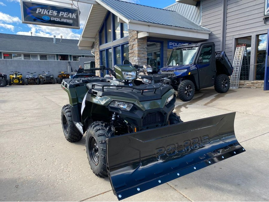 2024 Polaris Industries SPORTSMAN 570 SAGE GREEN with PLOW