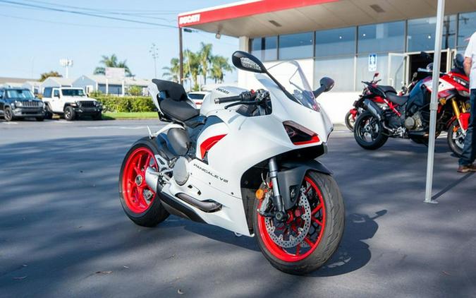2023 Ducati Panigale V2 White Rosso Livery V2