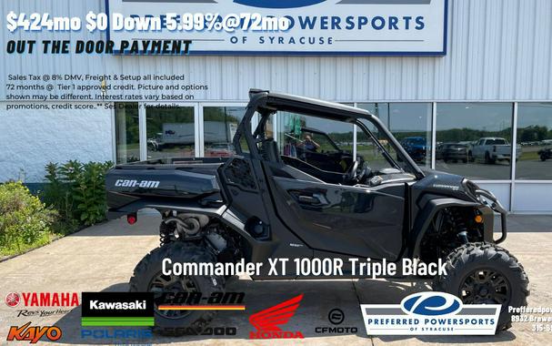 2024 Can-Am Commander XT 1000R Triple Black