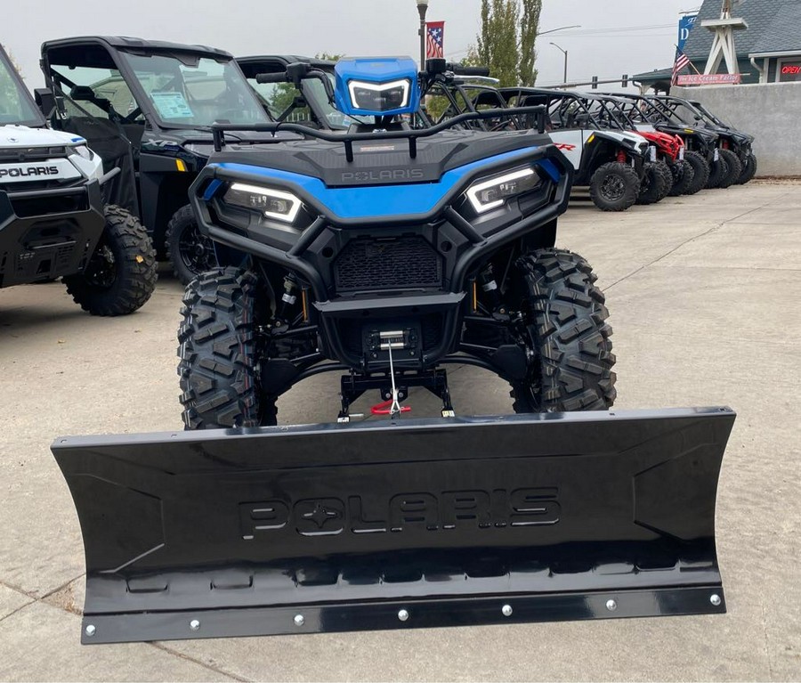 2024 Polaris Industries SPORTSMAN 570 TRAIL ELECTRIC BLUE with PLOW