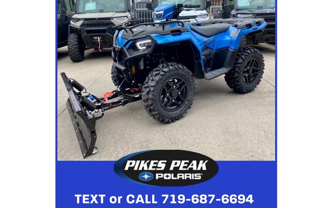 2024 Polaris Industries SPORTSMAN 570 TRAIL ELECTRIC BLUE with PLOW