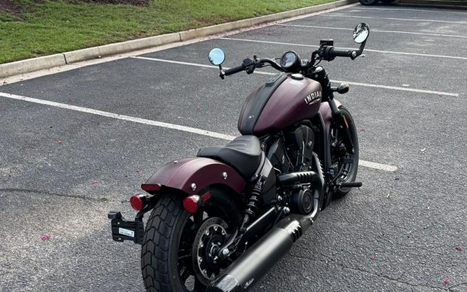 2026 Indian Scout Bobber Maroon Metallic Smoke