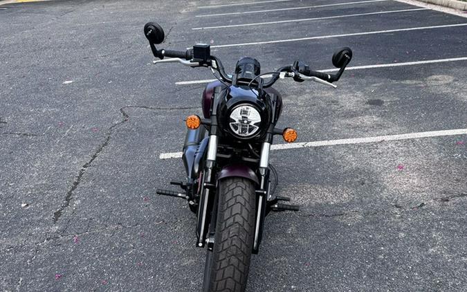 2026 Indian Scout Bobber Maroon Metallic Smoke