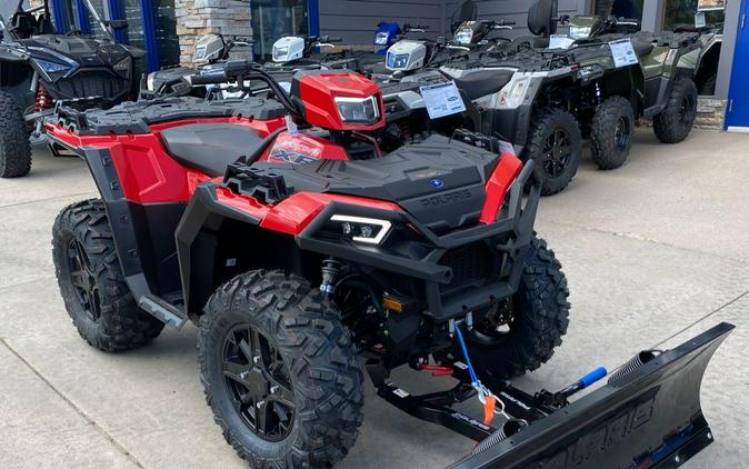 2024 Polaris Industries SPORTSMAN XP 1000 ULTIMATE TRAIL INDY RED with PLOW