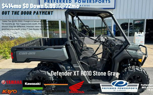 2024 Can-Am Defender XT HD10 Stone Gray