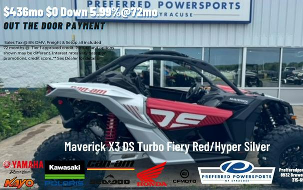 2024 Can-Am Maverick X3 DS Turbo Fiery Red/Hyper Silver