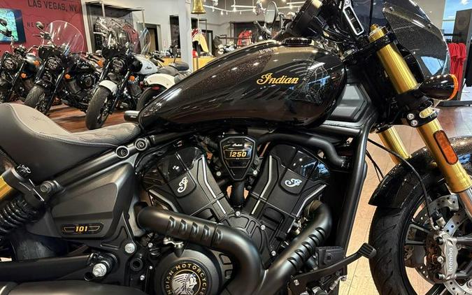 2026 Indian Motorcycle® 101 Scout® Black Crystal with Super Graphite