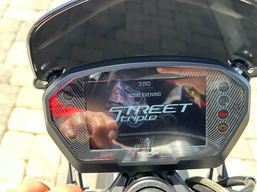 2021 Triumph Street Triple RS Silver Ice