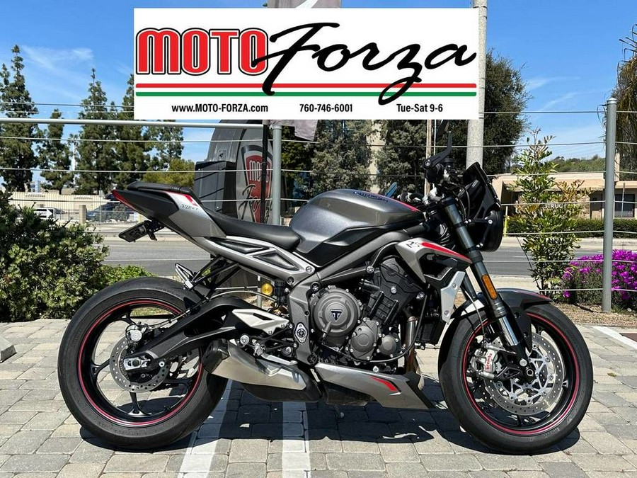 2021 Triumph Street Triple RS Silver Ice