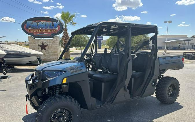 New 2025 POLARIS RANGER CREW XP 1000 PREMIUM BLUE SLATE METALLIC SMOKE