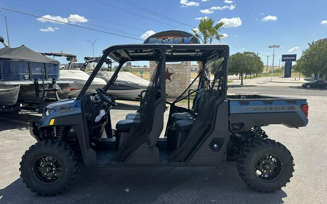 New 2025 POLARIS RANGER CREW XP 1000 PREMIUM BLUE SLATE METALLIC SMOKE