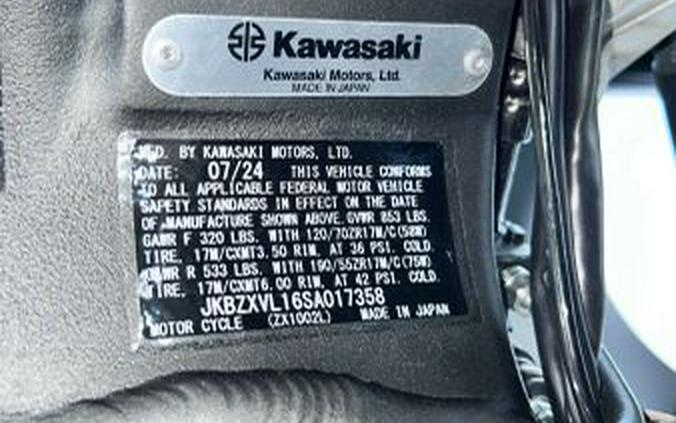 2025 Kawasaki ZX1002LSFAL Ninja ZX-10R (ABS)