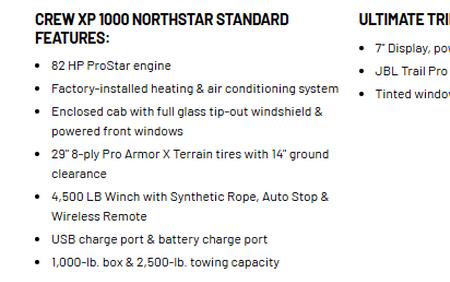 2027 Ranger Crew XP 1000 NorthStar Ultimate - Polaris