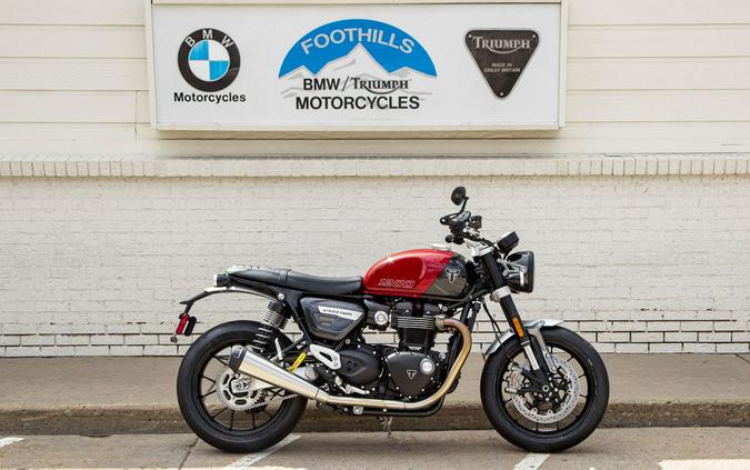 2024 Triumph Speed Twin 1200 Carnival Red/Storm Grey