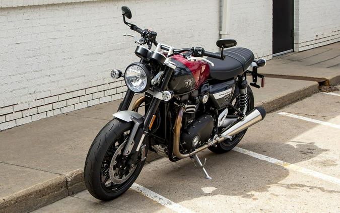 2024 Triumph Speed Twin 1200 Carnival Red/Storm Grey