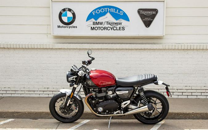 2024 Triumph Speed Twin 1200 Carnival Red/Storm Grey