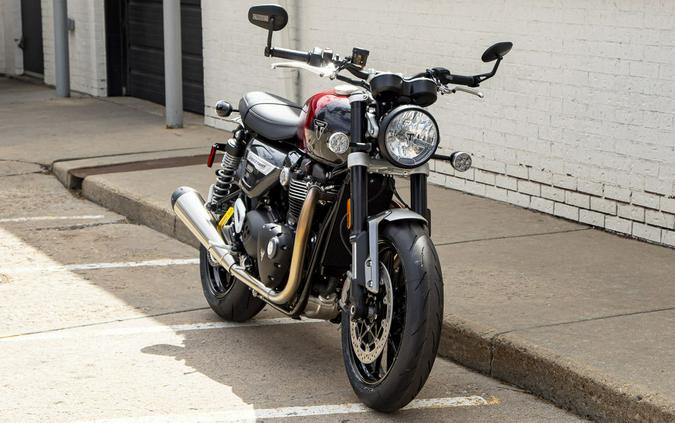 2024 Triumph Speed Twin 1200 Carnival Red/Storm Grey