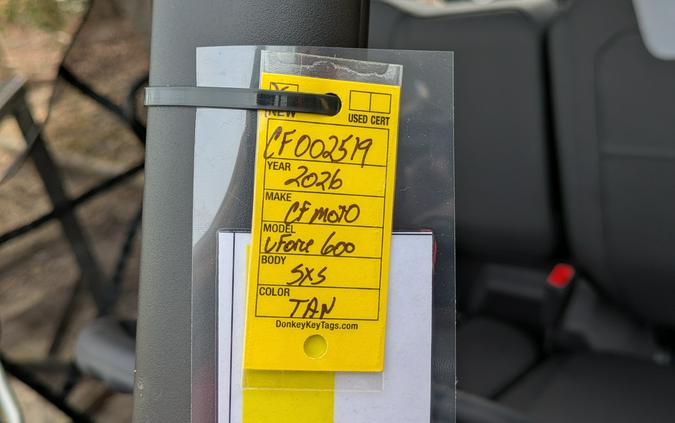 2026 CFMOTO UForce 600