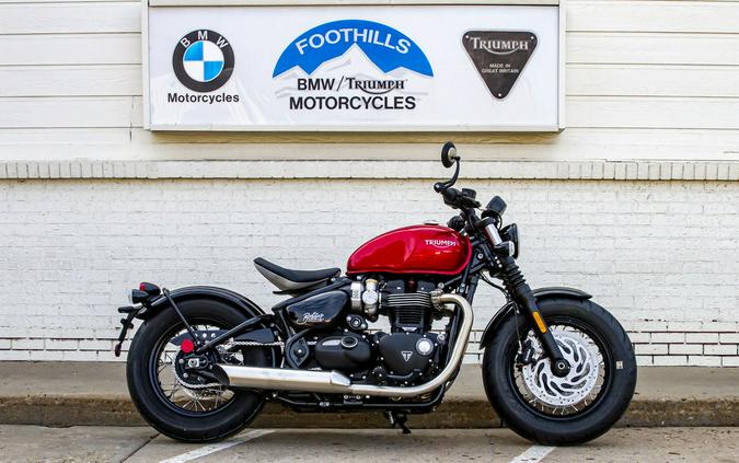 2024 Triumph Bonneville Bobber Red Hopper