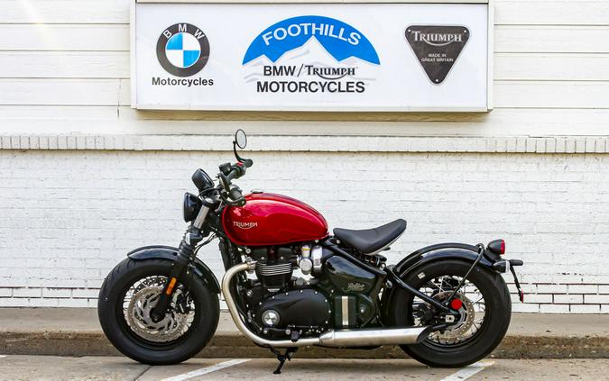 2024 Triumph Bonneville Bobber Red Hopper